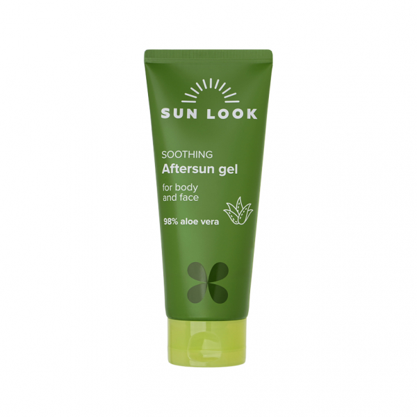 Гель для лица и тела `SUN LOOK` успокаивающий с алоэ после загара 150 г